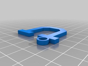 utah utes clave de la cadena llaveros 3d print model - Mito3D