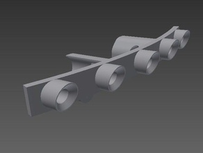 traxxas curved led light bar r c vehicles curve leds strip lightbar rc rustler slash supportless 3d print model - Mito3D