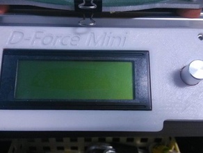 lcd2004 case d-force mini 3d printer parts 3d print model - Mito3D