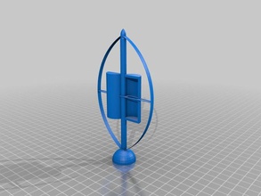 vawt Flasche dynamo engineering 3d print model - Mito3D