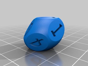 rounded d8 dice two versions die dnd dungeons dragons eight sided rpg rpgs unique 3d print model - Mito3D