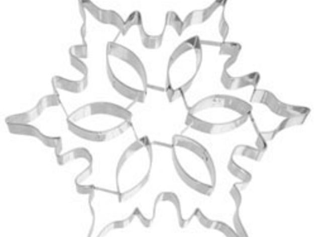 snowflake cookie cutter 3d printing christmas delicious flake snow 3D print model - Mito3D