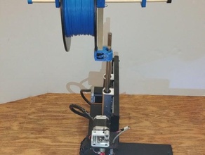 dual spool holder 3d printer accessories printing filament printrbot 3d print model - Mito3D