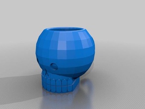 cranio tazza cucina & sala da pranzo teschi inquietante e spaventoso, scheletri 3d print model - Mito3D