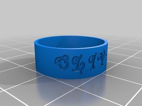 my customized ring olivier rings 3d print model - Mito3D