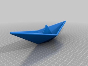 lukerye origami ship02 sculptures personnalisé 3d print model - Mito3D
