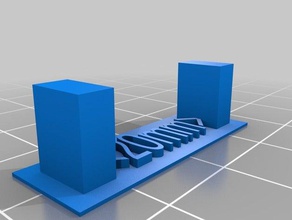customizable simple printer gap test 3d printing tests customizer 3d print model - Mito3D