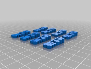 sight Worte 3d-drucken 3d print model - Mito3D