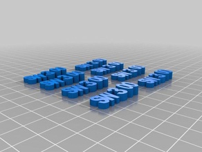 sight Worte 3d-drucken 3d print model - Mito3D