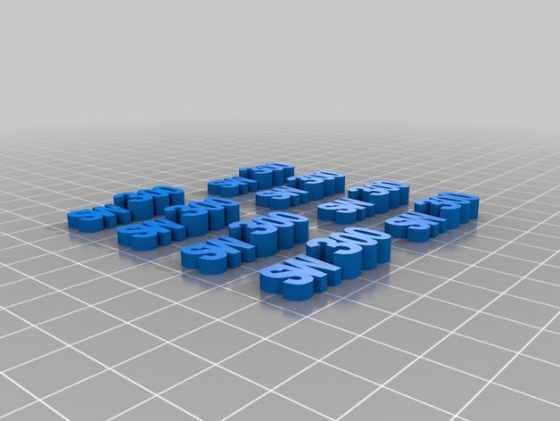 sight Worte 3d-drucken 3D print model - Mito3D