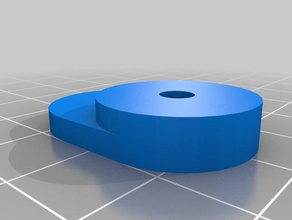 kossel glass hot bed tabs 3d printer accessories tab 3d print model - Mito3D