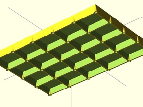 customisable anti-curl cuboid base plate buildings & structures customizer 3d print model - Mito3D