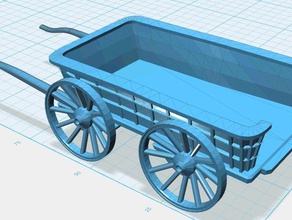 hay wagon 28mm wargaming assembled toy & game accessories 3d print model - Mito3D