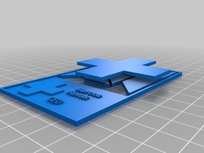 my customized cross puzzle - business card format puzzles 3d print model - Mito3D