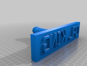 cal-king-Stempel Schilder & logos kundengebundene 3d print model - Mito3D