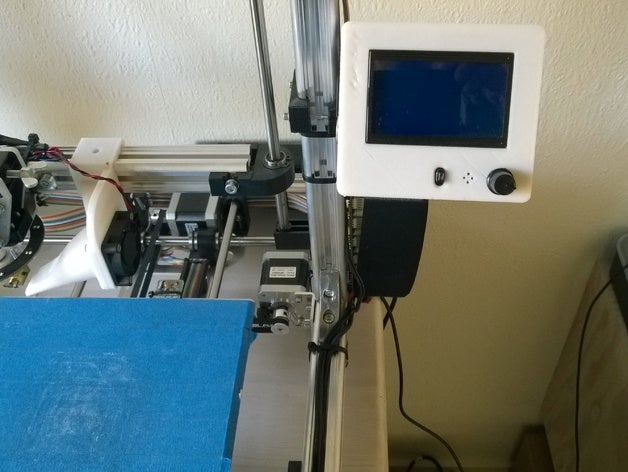 k8200 de 90 degrés mont graphique puce contrôleur l'écran lcd L'imprimante 3d pièces velleman 3drag 3D print model - Mito3D