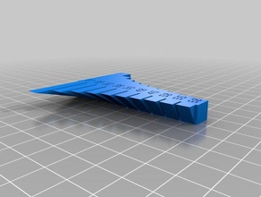 overhang test small bridges 3d printing tests customized 3d print model - Mito3D