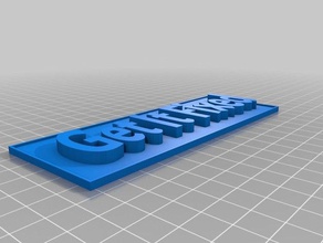 gif sinais e logotipos personalizado 3d print model - Mito3D