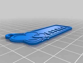 corazon esther Anahtarlık özelleştirilmiş 3d print model - Mito3D