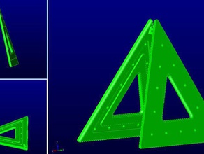 traffic warning triangle angle sign tri 3d print model - Mito3D