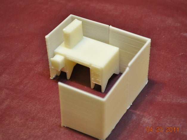 küp çiftlik playset mizahı sanat bebek evi mobilya taslak oyuncak 3D print model - Mito3D