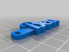 bea keychain organization customized 3d print model - Mito3D