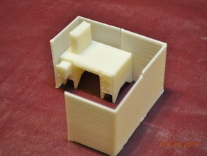 cubo de la granja playset playsets art casa muñecas muebles sketchup juguete 3d print model - Mito3D