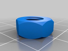 8 mm nut parts customized 3d print model - Mito3D