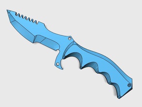 huntsman cuchillo props csgo fps juego el 3d print model - Mito3D