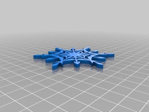 snowflake 2 3d printing 3d print model - Mito3D