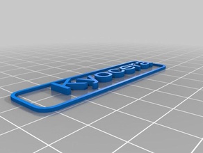 kyocera sinais e logotipos personalizado 3d print model - Mito3D