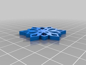 snowflake small 3d printing 3d print model - Mito3D