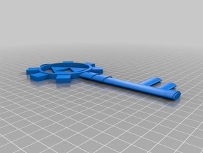 zelda key 3d printing keychain legend necklace triforce 3d print model - Mito3D