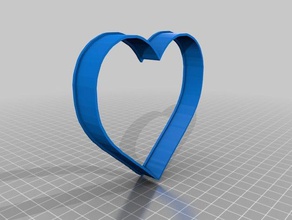 15 stephaniephelps heart cookie cutter kitchen & dining cookiecutter cookies 3d print model - Mito3D