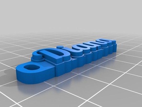 diana keychain organization customized 3d print model - Mito3D