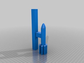 foguete delta ii A impressão 3d 3d print model - Mito3D