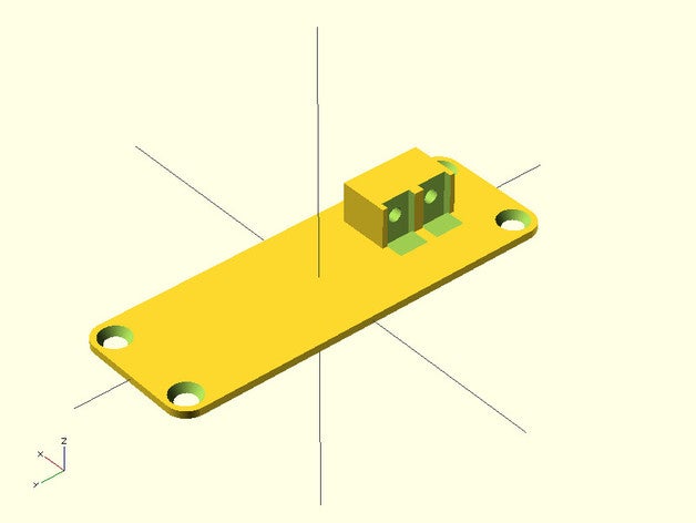 end plate hammond box terminals electronics 3D print model - Mito3D