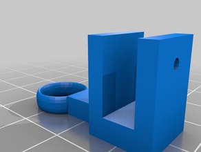 prusa i3 filamento guida w foro per la vite - folger tech La stampa 3d 3d print model - Mito3D