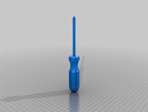 philips screw driver 3d printing screwdriver tool 3d print model - Mito3D