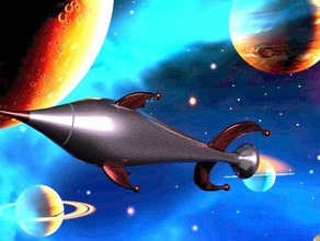 marvin's other rocket ship cartoon loony marvin martian cartoo 3d print model - Mito3D