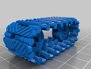 les bandes de roulement L'impression 3d expérimentale modèle le réservoir jouet tracteur la bande 3d print model - Mito3D