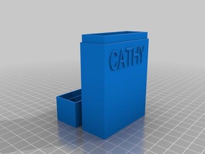 cathy carta del caso office su misura 3d print model - Mito3D