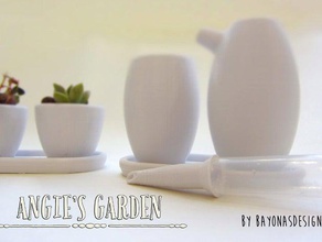 angie's garden outdoor & desktop pot succulents tiny 3d print model - Mito3D