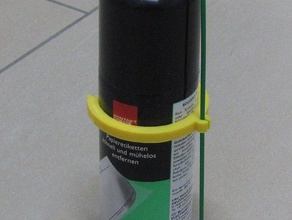 spray de soporte de tubo de los hogares titular openscad scad lata de aerosol el tubo 3d print model - Mito3D