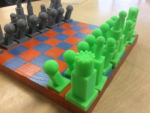 cool chess set 3d printing 3d print model - Mito3D
