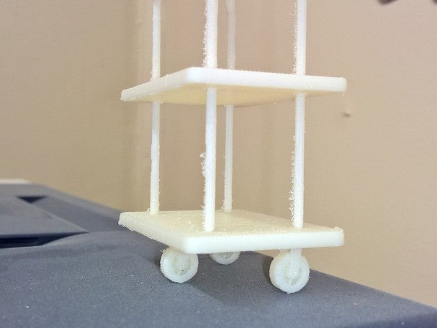 kitchen cart dollhouse size model furniture 3D print model - Mito3D