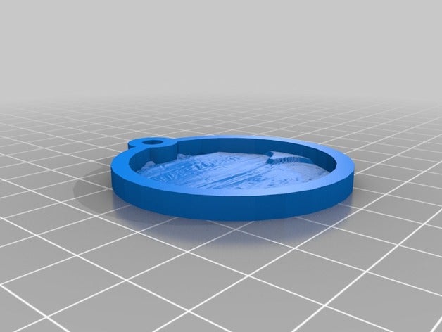 personnalisé air bag keychain lithopane - de porte-clés 3D print model - Mito3D