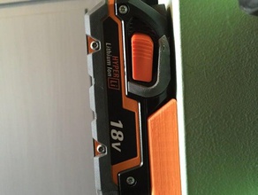 ridgid 18v battery mount tool holders & boxes 18v battery battery holder battery mount holder mount ridgid wall