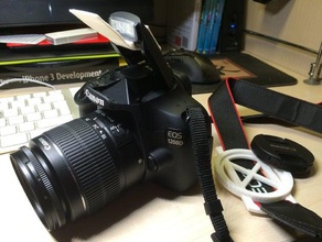 canon 1200d diffuser bounce camera dslr 3d print model - Mito3D