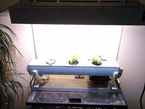 10 litros aquaponic luz titular exterior e jardim aquaponia 3d print model - Mito3D
